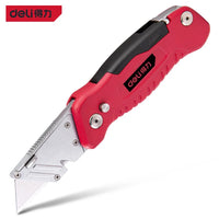 Deli нож Cutter Knife Multi-function Folding Stationery Art Knife канцелярия Box Opening With Screwdriver professionnel couteau