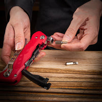 Deli нож Cutter Knife Multi-function Folding Stationery Art Knife канцелярия Box Opening With Screwdriver professionnel couteau