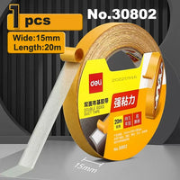 Deli Double Sided Tape Strong Fixation Translucent Mesh Waterproof Super Traceless High Viscosity Fixed Carpet Adhesive Tape
