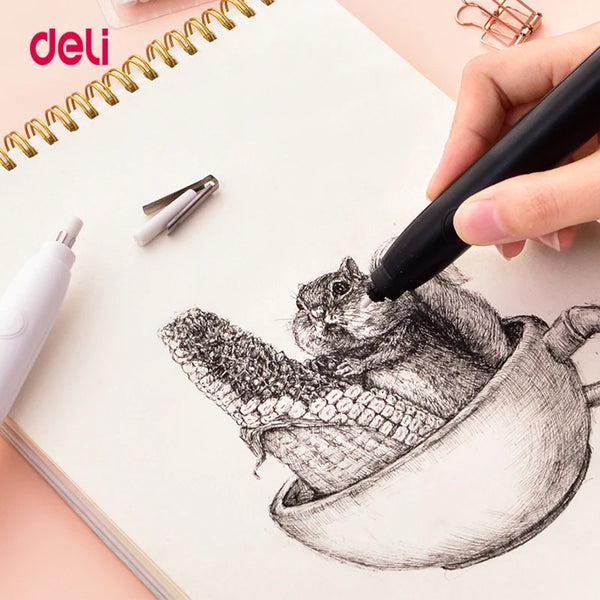 Deli Electric Eraser Pencil Drawing Mechanical Cute Kneaded Erasers fo –  AOOKMIYA
