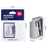 Deli Electric Pencil Sharpener Multi-Pen Dual Power Safety Protection Alloy Steel Roller Blade Pencil Sharpener School Supplies