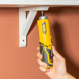 Deli Electric Screwdriver Cordless Screwdriver Rechargeable Lithium-Ion Screwdriver  Repair Tool LED Work Light 4 Speed Control