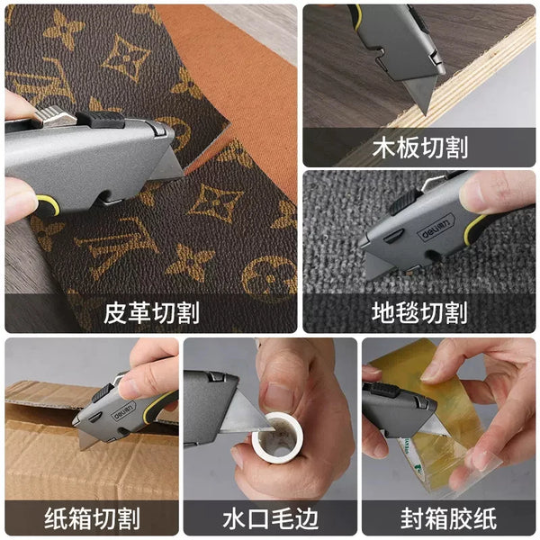 Trapezoidal Blade Zinc Alloy Utility Knife Carpet Knife - China Heavy Duty  Utility Knife, Carpet Cutter