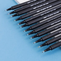 Deli Fineliner Pens Washable Neutral Color Marker pen for school office supplies Pen Set Kawaii Ink Pen Art Supplies