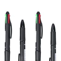 Deli Four Color Switching Simple Ballpoint Pen 0.7mm Bullet Head Student Office Writing Tool Stationery Exam Supplies