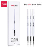 Deli Gel Pen Set 0.5mm Kawaii Pens for Writing Back To School Cute Ballpoint Office Accessories School Stationery Supplies Store