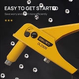 Deli Heavy  Rivet Gun  Hand Tools Nut Gun Labor-Saving Rivet Gun Nailing Machine Aluminum Alloy Rivet Gun