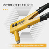 Deli Heavy  Rivet Gun  Hand Tools Nut Gun Labor-Saving Rivet Gun Nailing Machine Aluminum Alloy Rivet Gun