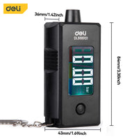 Deli High Precision Digital Car Tire Tyre Air Pressure Gauge Meter LCD Display Manometer Barometers For Cars Truck