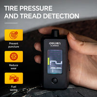 Deli High Precision Digital Car Tire Tyre Air Pressure Gauge Meter LCD Display Manometer Barometers For Cars Truck