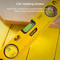 Deli High Precision Spirit Level Magnetic High Bearing Ruler Lever Bubbles Rustproof Horizontal Ruler Spirit Level Balance Ruler