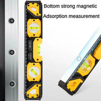 Deli High-precision Level 300/400/500mm Professional Level Inclinometer With Magnet Solid Aluminum Level Angle Measuring Tool