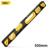Deli High-precision Level 300/400/500mm Professional Level Inclinometer With Magnet Solid Aluminum Level Angle Measuring Tool