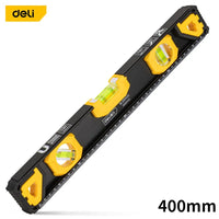 Deli High-precision Level 300/400/500mm Professional Level Inclinometer With Magnet Solid Aluminum Level Angle Measuring Tool