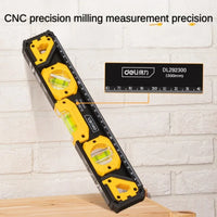 Deli High-precision Level 300/400/500mm Professional Level Inclinometer With Magnet Solid Aluminum Level Angle Measuring Tool