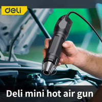 Deli Hot Air Gun 220V Soldering Temperature Blower Gun DIY Crafts Electric Power Hot Dryer Heat Gun For Shrink Tubing Car Wrap