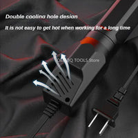 Deli Hot Air Gun 220V Soldering Temperature Blower Gun DIY Crafts Electric Power Hot Dryer Heat Gun For Shrink Tubing Car Wrap