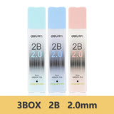 Deli Mechanical Pencil 2.0mm lead HB 2B Drawing Writing Activity Pencils led pencils for school With lead pencil knife