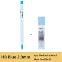 Deli Mechanical Pencil 2.0mm lead HB 2B Drawing Writing Activity Pencils led pencils for school With lead pencil knife