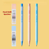 Deli Mechanical Pencil 2.0mm lead HB 2B Drawing Writing Activity Pencils led pencils for school With lead pencil knife