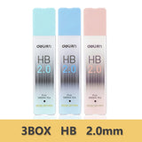 Deli Mechanical Pencil 2.0mm lead HB 2B Drawing Writing Activity Pencils led pencils for school With lead pencil knife