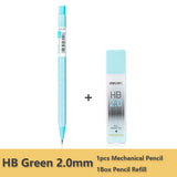 Deli Mechanical Pencil 2.0mm lead HB 2B Drawing Writing Activity Pencils led pencils for school With lead pencil knife