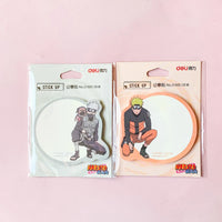 Deli Memo Pads 2pcs Kawaii Planner Stickers Naruto Sticky Memo Note Pad Anime Stationery Japanese School Supplies To Do List Kid