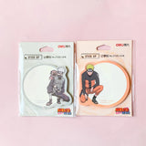 Deli Memo Pads 2pcs Kawaii Planner Stickers Naruto Sticky Memo Note Pad Anime Stationery Japanese School Supplies To Do List Kid