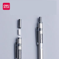 Deli Metal Mechanical Pencil 0.5/0.7MM High Quality Full Lapices for Professional Painting And Writing School Stationery Supplie
