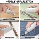 Deli Metal Pocket Knife нож Heavy Duty Utility Knife Retractable Box Cutter Aluminum Alloy couteau SK5 Blade for Cartons Box