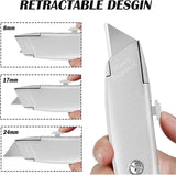 Deli Metal Pocket Knife нож Heavy Duty Utility Knife Retractable Box Cutter Aluminum Alloy couteau SK5 Blade for Cartons Box