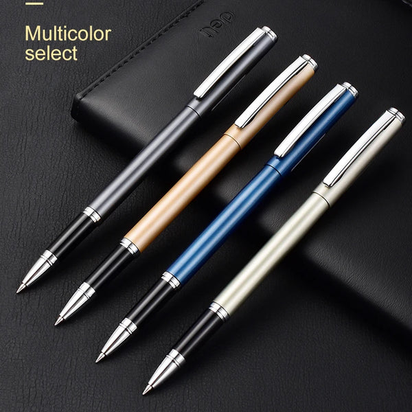 Deli Metal Sign Pen 0.5mm Gel Smooth Writing Pens Bullet Fine Tip Blac –  AOOKMIYA