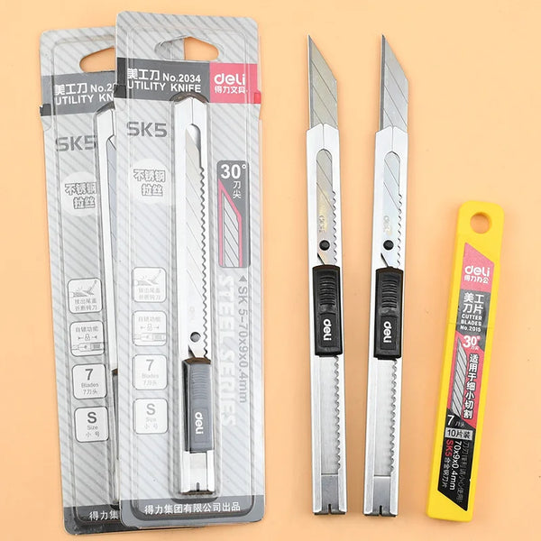 Box Cutters - Snap-Blade Box Knife W/Retractable Blade