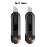 Deli Mini Box Cutter, Portable Wallpaper Art Utility Knife, Auto Retractable Boxes Package Cardboard Cutting Knife Office Home