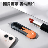 Deli Mini Box Cutter, Portable Wallpaper Art Utility Knife, Auto Retractable Boxes Package Cardboard Cutting Knife Office Home