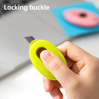 Deli Mini Utility Knife Pocket Sized Craft Wrapping Box Paper Envelope Cutter Craft Wrapping Box Paper Student Stationery