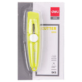 Deli Mini Utility Knife Pocket Sized Craft Wrapping Box Paper Envelope Cutter Craft Wrapping Box Paper Student Stationery