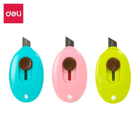 Deli Mini Utility Knife Pocket Sized Craft Wrapping Box Paper Envelope Cutter Craft Wrapping Box Paper Student Stationery