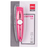 Deli Mini Utility Knife Pocket Sized Craft Wrapping Box Paper Envelope Cutter Craft Wrapping Box Paper Student Stationery
