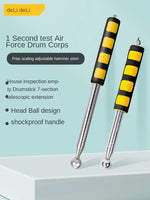Deli Multi-functional Telescopic Self Defense Hammers Empty Drum Hammer Room Test Rod Inspection Room Tools Metel Test Hand Tool