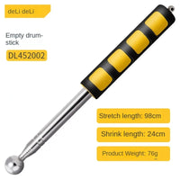 Deli Multi-functional Telescopic Self Defense Hammers Empty Drum Hammer Room Test Rod Inspection Room Tools Metel Test Hand Tool