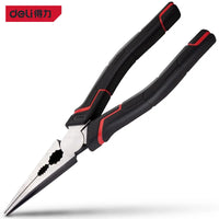 Deli Multifunctional Universal Wire Cutters Needle-Nose Pliers Diagonal-Nose Pliers Labor-Saving and Durable Electrician Tools