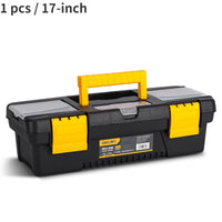 Deli Multiple Styles Household Multifunction Tool Box Double Layer Compartment Storage Organizer Toolbox for Hardware Tools Case