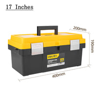 Deli Multiple Styles Household Multifunction Tool Box Double Layer Compartment Storage Organizer Toolbox for Hardware Tools Case