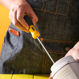 Deli Multipurpose Screwdriver Electrician PP Handle Screwdriver Repairing Opening Tool Slotted Type Screw Driver Hand Tools
