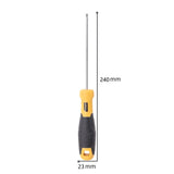 Deli Multipurpose Screwdriver Electrician PP Handle Screwdriver Repairing Opening Tool Slotted Type Screw Driver Hand Tools