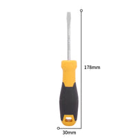 Deli Multipurpose Screwdriver Electrician PP Handle Screwdriver Repairing Opening Tool Slotted Type Screw Driver Hand Tools