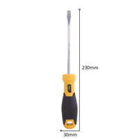 Deli Multipurpose Screwdriver Electrician PP Handle Screwdriver Repairing Opening Tool Slotted Type Screw Driver Hand Tools