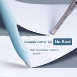 Deli Non-Slip Metal Scalpel Knife Tools Handle Engraving Craft knives ceramic tip Safety Cutter Paper Knife Accessories