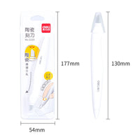 Deli Non-Slip Metal Scalpel Knife Tools Handle Engraving Craft knives ceramic tip Safety Cutter Paper Knife Accessories